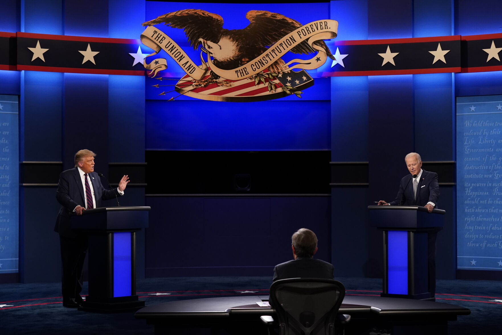 Tuesday: Trump debates Biden in Cleveland